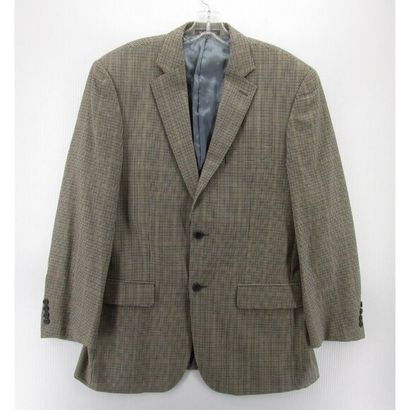 Pendleton Sport Coat 42 Houndstooth Blazer Wool Jacket Preppy Lined - Picture 1 of 12